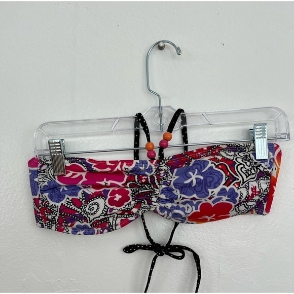 NWOT Xhiliration Halter Bikini Top with Beads - Picture 1 of 3